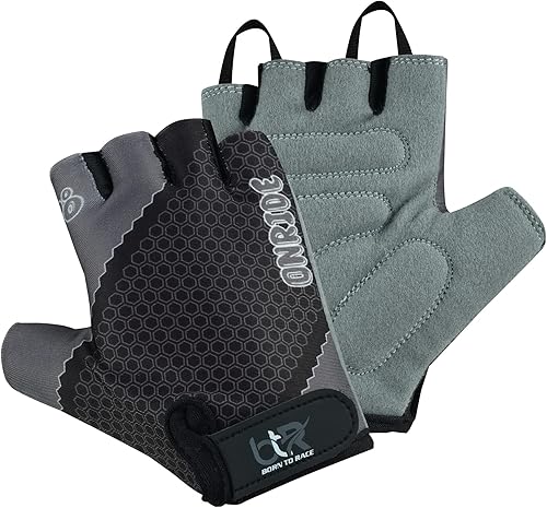 Guantes de ciclismo para niños con agarre mejorado, acolchado de seguridad para niños, diseño transpirable y duradero, para niños y niñas, de 3 a 12
