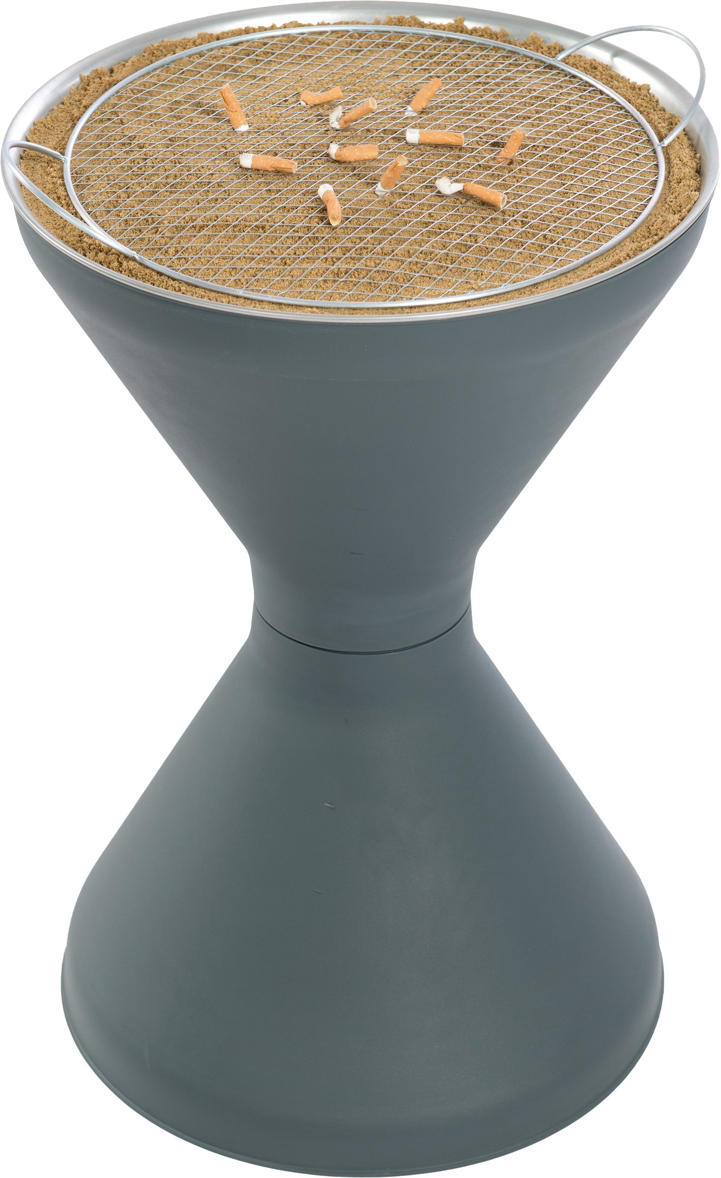 Turk 22110 Diabolo support Cendrier, plastique, gris clair