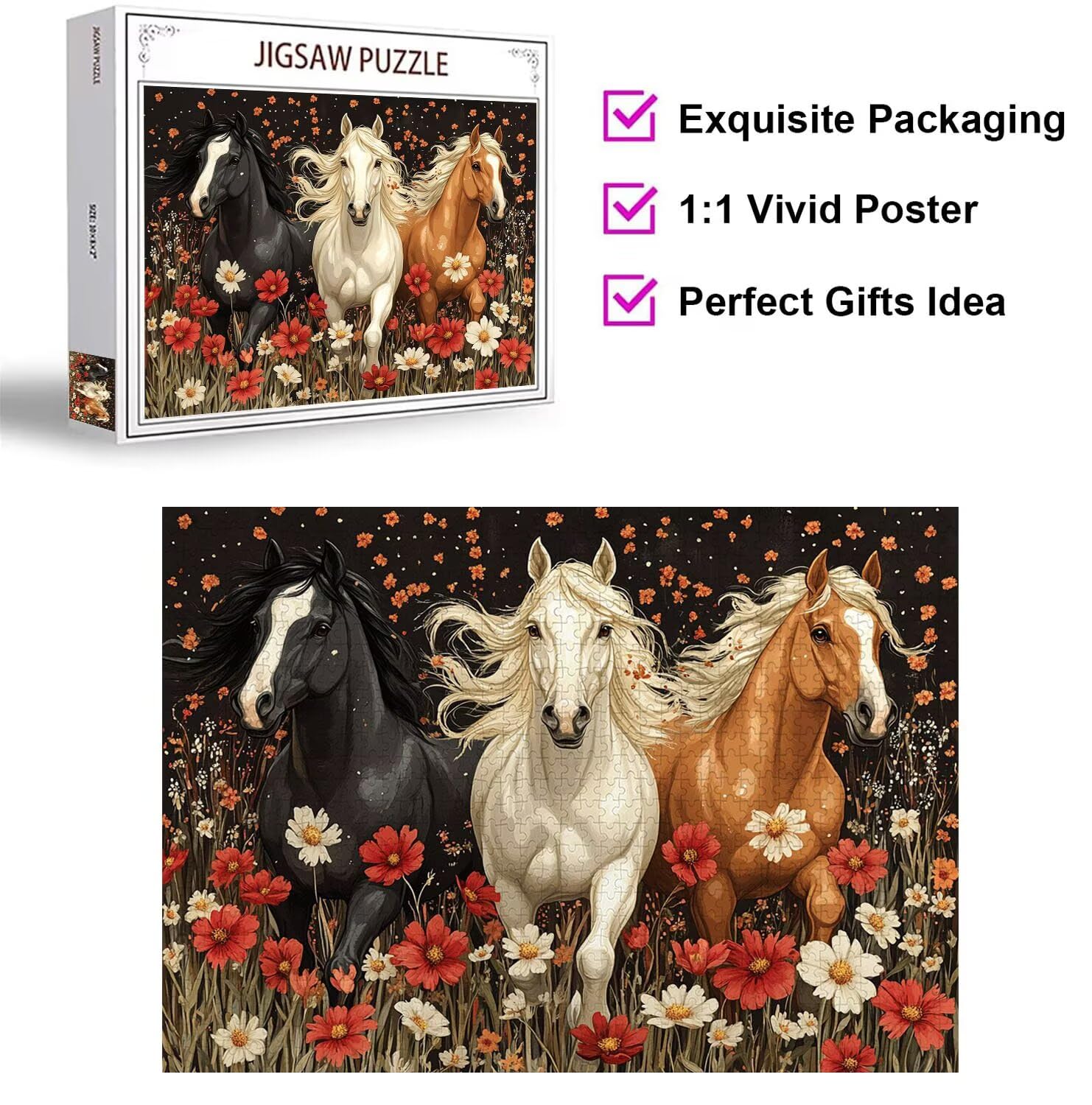 Puzzle 6000 Pieces Animal Puzzle 3D, Adultes Classique Puzzles, n-478