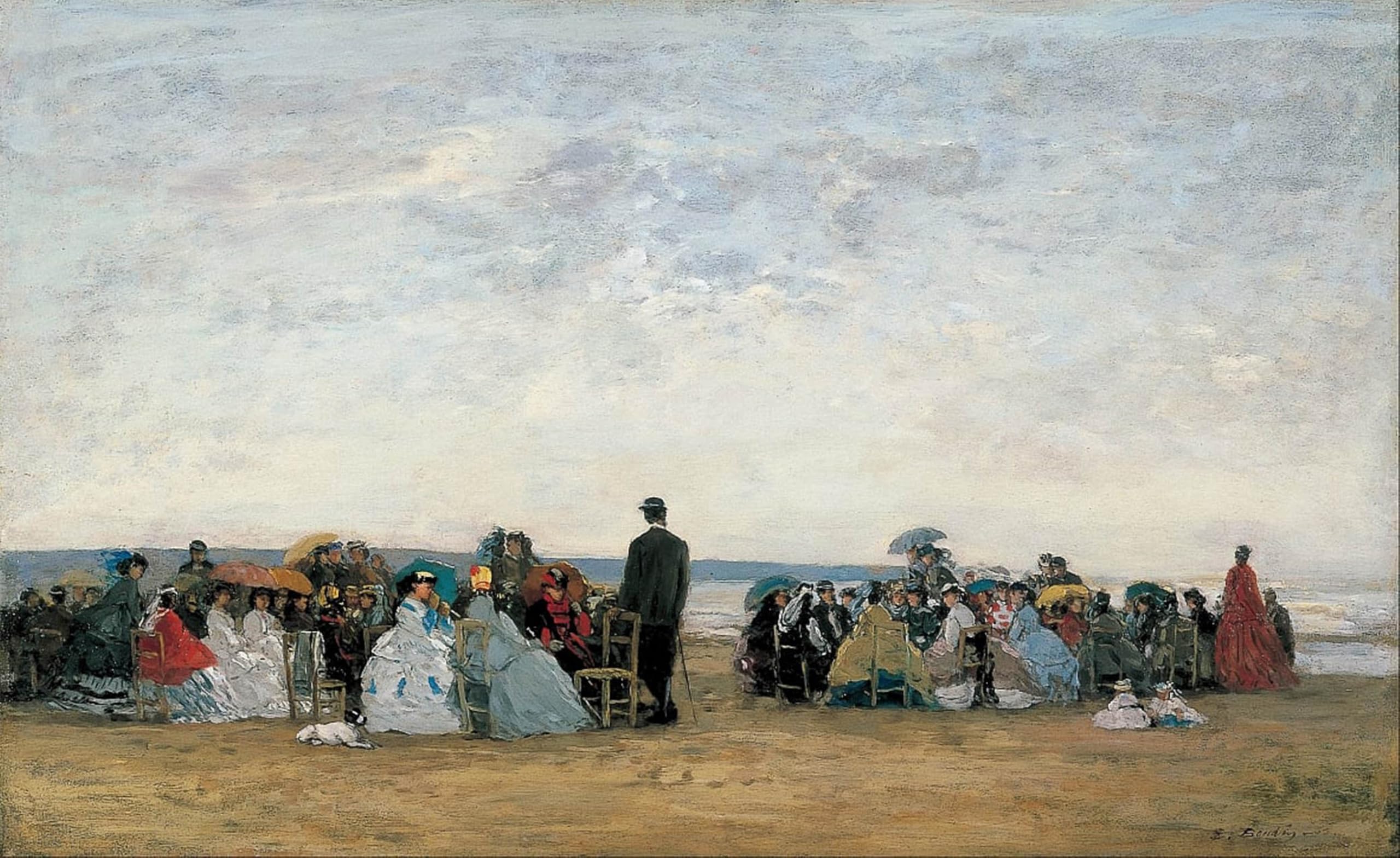 Poster plage de Trouville Eugène Boudin pour briser la monotonie - 5
