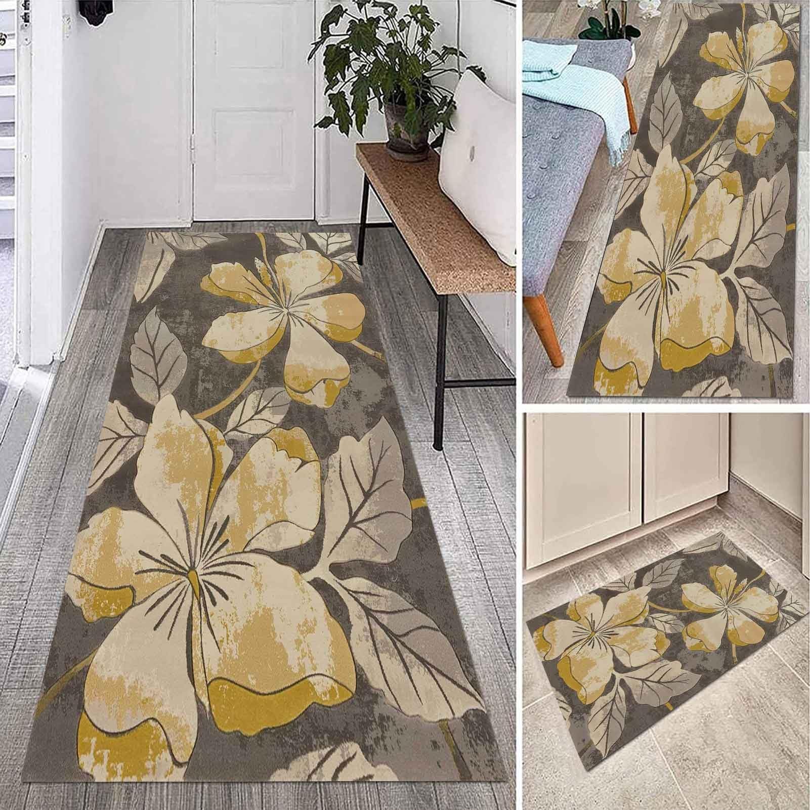Tapis de couloir antidérapant 120x400 pour protection sol de cuisine lavable