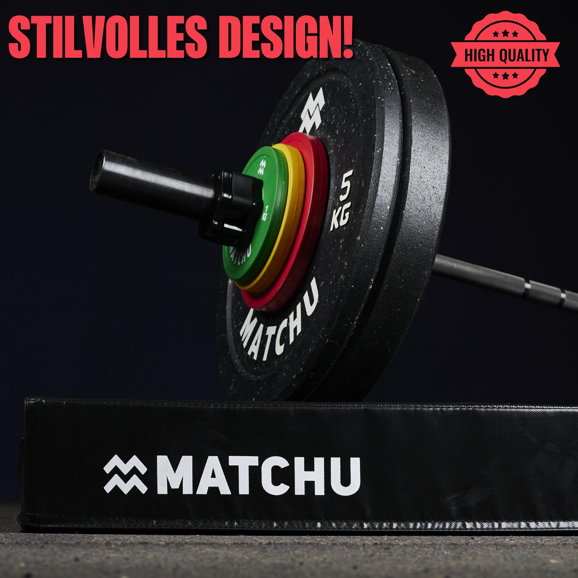 MATCHU - Drop Pads - 2er Set - Hochwertige Dämpfung - Strapazierfähiger Schaumstoff - Strapazierfähiger PVC Bezug - 75x57x15 cm - Schwarz