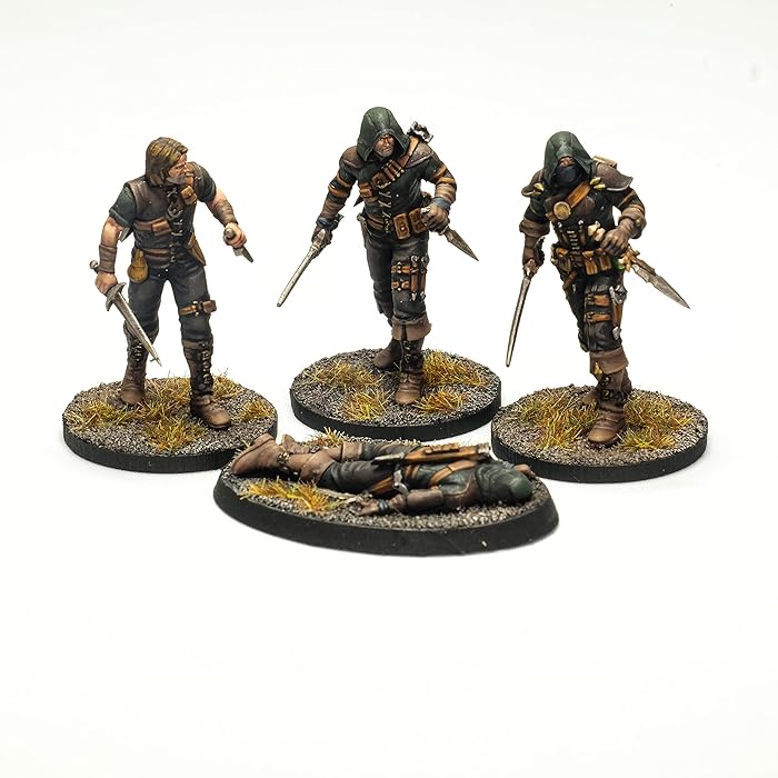 Buy Grinning Gargoyle Adventurers 4 Pack 28mm Resin Highly Detailed Tabletop Fantasy RPG