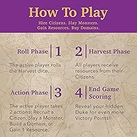 Vista 6 de Valeria Card Kingdoms Juego de mesa – Estrategia y rodar dados con gestión de recursos – Diversión para adolescentes, adultos, noche