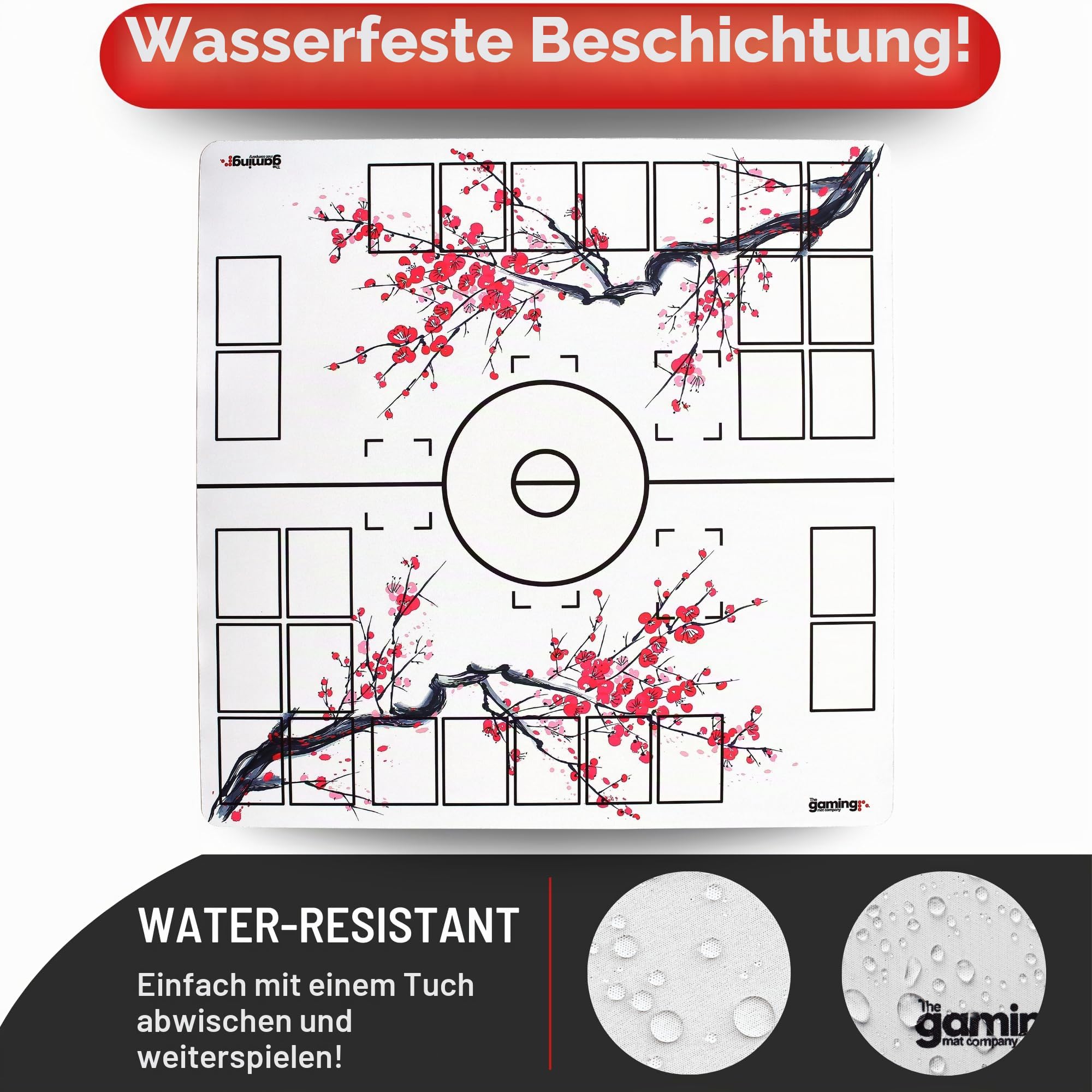 The Gaming Mat Company 2 Spieler Kompatibel Blossom Battle Mat Stadion Board für Pokemon Karten 72.0 cm x 72.0 cm x 0.4 cm