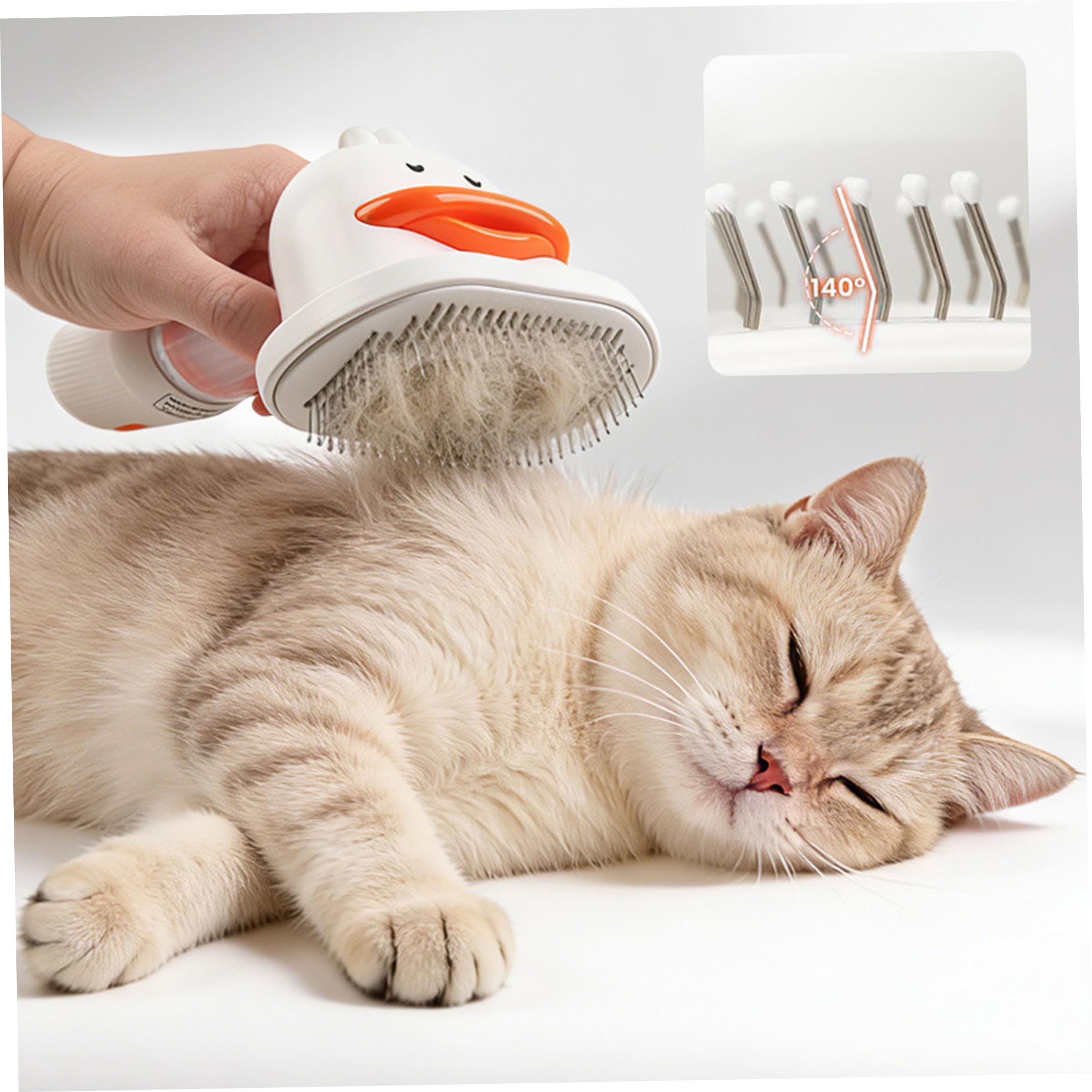 Aspirateur de toilettage pour chiens, brosse sans fil 4 en 1, blanc