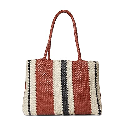 Madewell East/West Woven Tote Tote Handbags Dusty Redwood, Leather