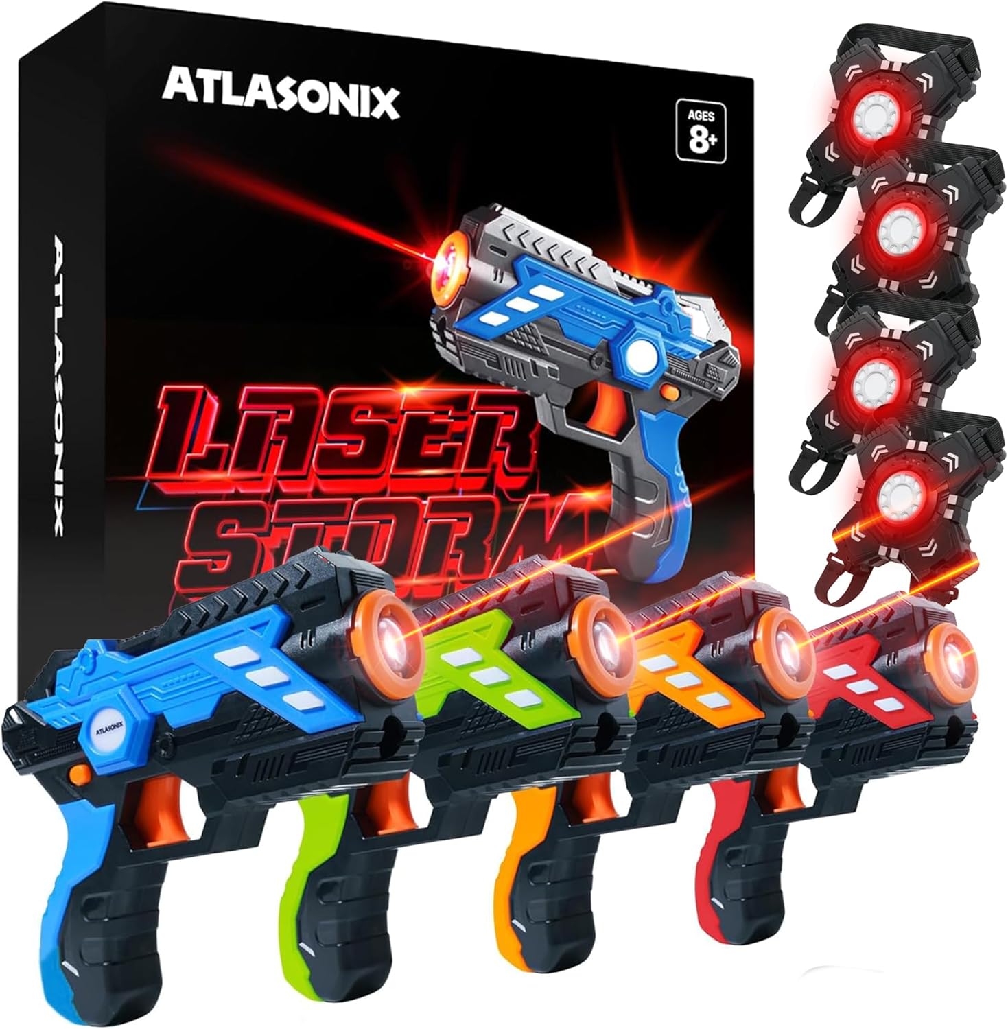 Juego de pistolas y escudos de láser para niños, ideas de regalo