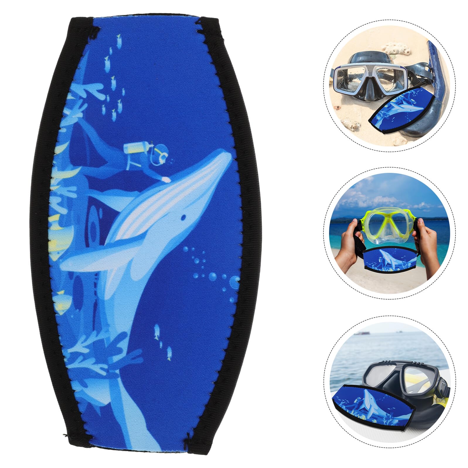 FOMIYES Copricinturino per Maschera Subacquea in Neoprene a Doppio Strato Cinturino per Occhiali Protezione Chioma Fascia Morbida e Regolabile per Snorkeling e Immersioni