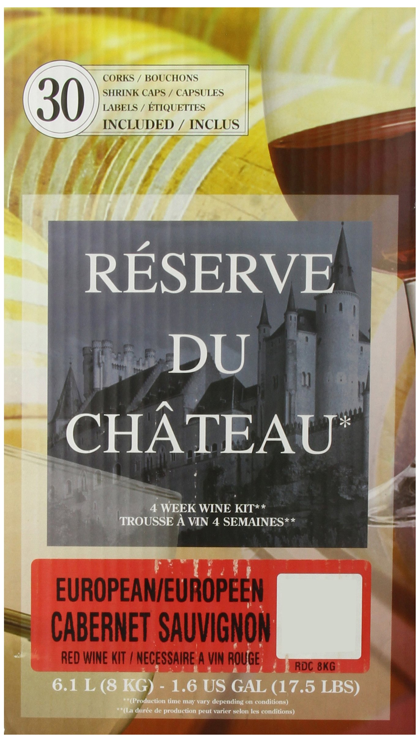 Reserve Du Chateau 6 Week Wine Kit, Italian Barbaresco, 55-Pound Container — view 3
