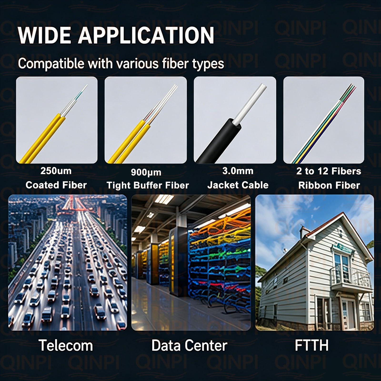 Cliveuse de Fibre Optique, Outil de Coupe Haute Précision avec Lame 24 Positions, Angle de Coupe <0,5°, 3 Pinces Remplaçables, Coupe-Fibre Tout Métal pour Soudure FTTH