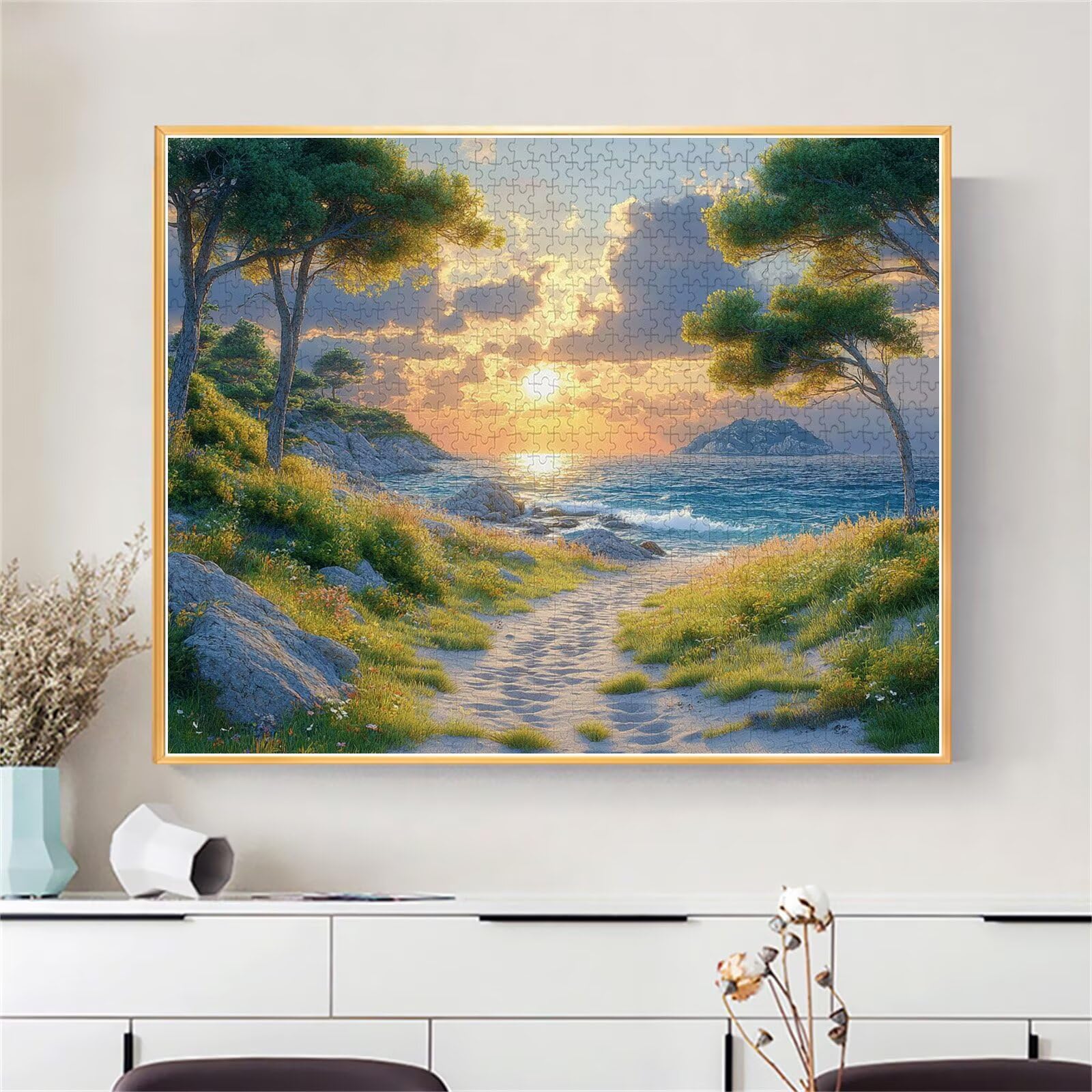 Puzzle Erwachsene 2000 Teile Sonnenuntergang Landschaft Educa Jigsaw für Kinder ab 8 Jahren Mädchen Jungen, Erwachsene Impossible Klassische Puzzles Schwer, Anspruchsvoll Spielspaß 70x99cm t-560