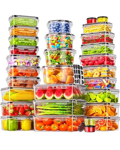 Canfanni 60 PCS Food Storage Containers with Lids