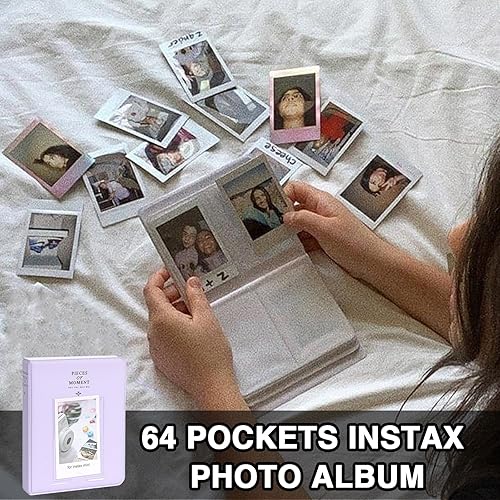 Miniatura 5 de CAIYOULE Funda pequeña para Fujifilm Instax Mini 9912119877+EVOSQ - Funda transparente para cámara instantánea (estrella y margarita)