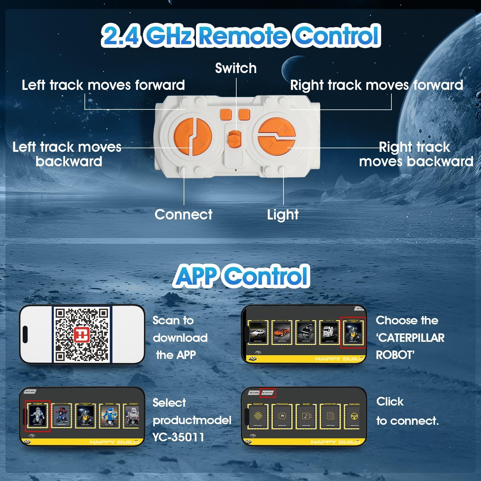 STEM - Kit de robot 6 en 1, aplicación de 780 piezas y control remoto para niños de 8 a 14 años en adelante, kit de codificación técnica