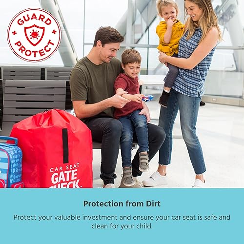 Miniatura 7 de J.L. Childress Mochila acolchada definitiva para asiento de automóvil, bolsa de viaje acolchada gruesa y bolsa de control de puerta, bolsa de viaje