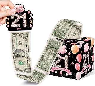 Surprise Gift Box - Happy Birthday Money Gift Boxes for Men & Women - 21st Birthday Party Decorations (35PCS Bags)