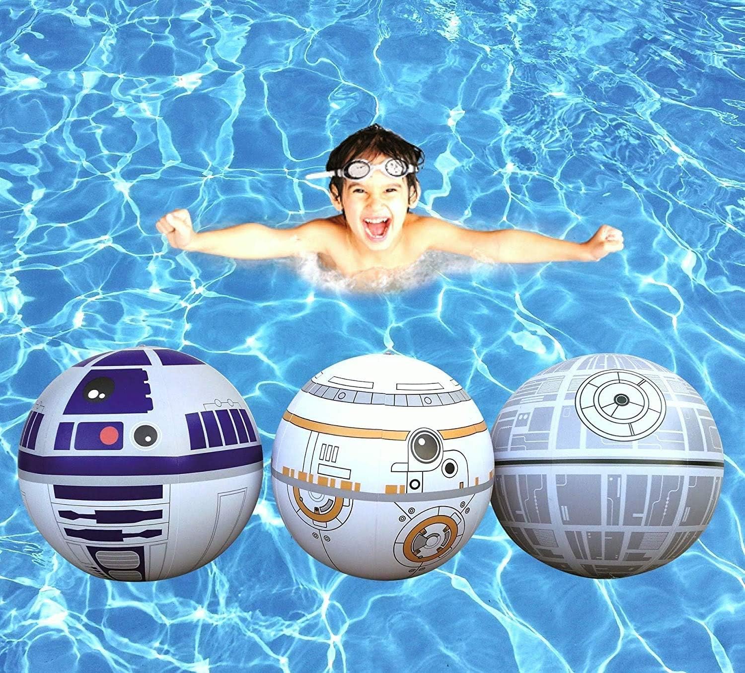 nacnic Large Play Balls Set of 12 - Fun Indoor and Outdoor Gift - Can Use for Play/Room Decor/Party Decor/Pool Inflatable Water Toys…