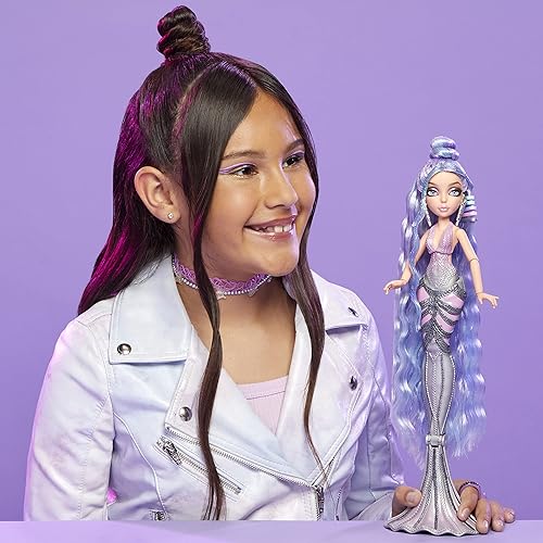 Miniatura 8 de MERMAZE MERMAIDZ Muñeca Orra Deluxe Fashion con cambio de color con usar y compartir el cabello, multicolor, 580843