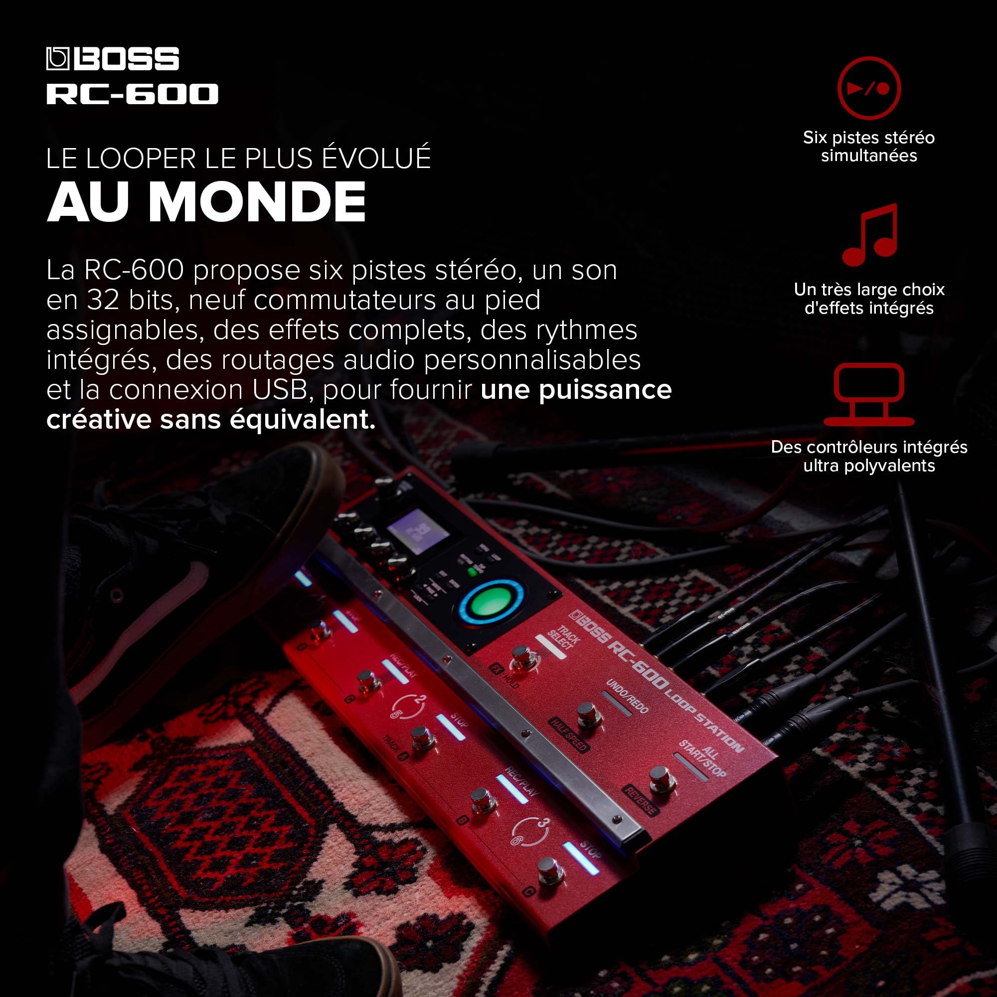 Loop Station RC-600 BOSS | Le fleuron des pédales de loops