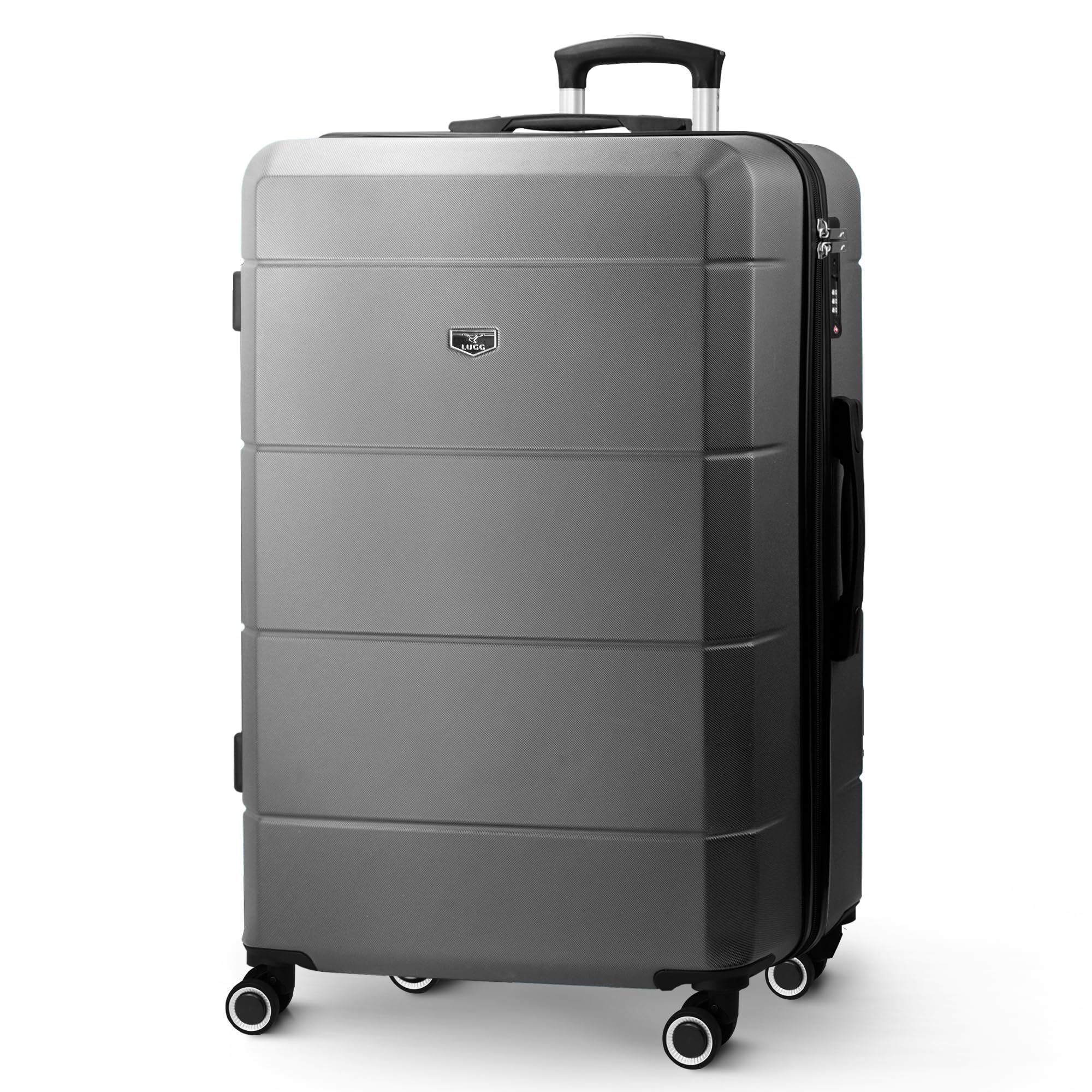 LUGG - Jetset 40cm Suitcase - 40x30x20cm- Ryanair Compatible - Underseat Size - Hard Shell ABS - Spinner & Removable Wheels - Lightweight Travel Luggage- Cream/Brown — view 289