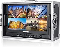 Vista 1 de SEETEC ATEM156-CO 15.6 Inch Live Streaming Carry-on Broadcast Director Monitor with 4 HDMI Input Output Quad Split Display for ATEM Mini Video
