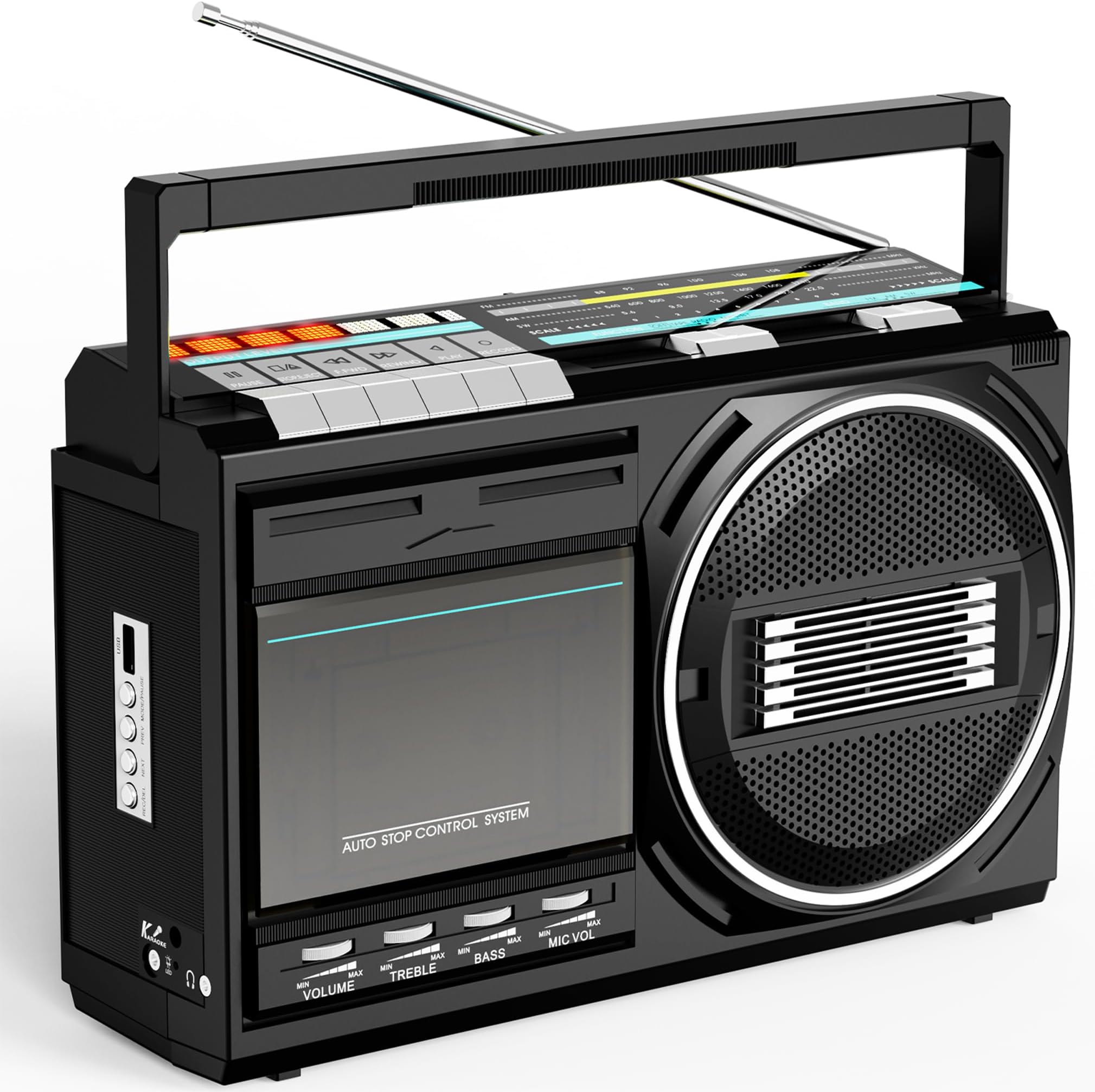 Amazon.com: Kuephom Cassette Player Recorder Bluetooth:Retro Boombox ...