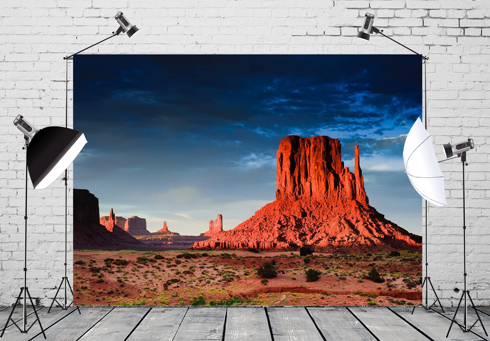 15x8ft Las colinas de Monument Valley telón de Fondo del Desierto de Gobi del Oeste Americano para fotografía Naturaleza Paisaje Foto Viajes al Aire Libre Senderismo Retrato fotomatón