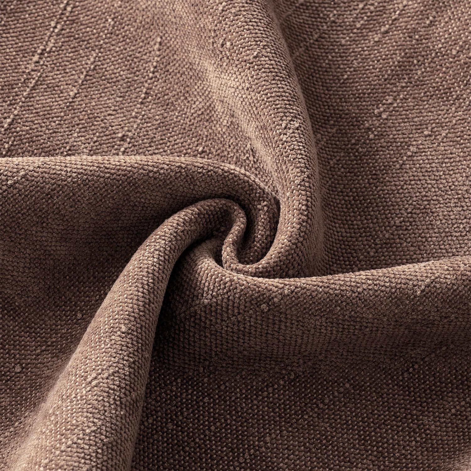 ANRODUO Pack of 2 Decorative Textured Pillow Covers Soft Chocolate Brown Euro Square Accent Solid Chenille Cushion Cover Cozy Farmhouse Pillow Case for Couch Sofa Bed Living Room Home Decor 24x24 Inch - Image 2