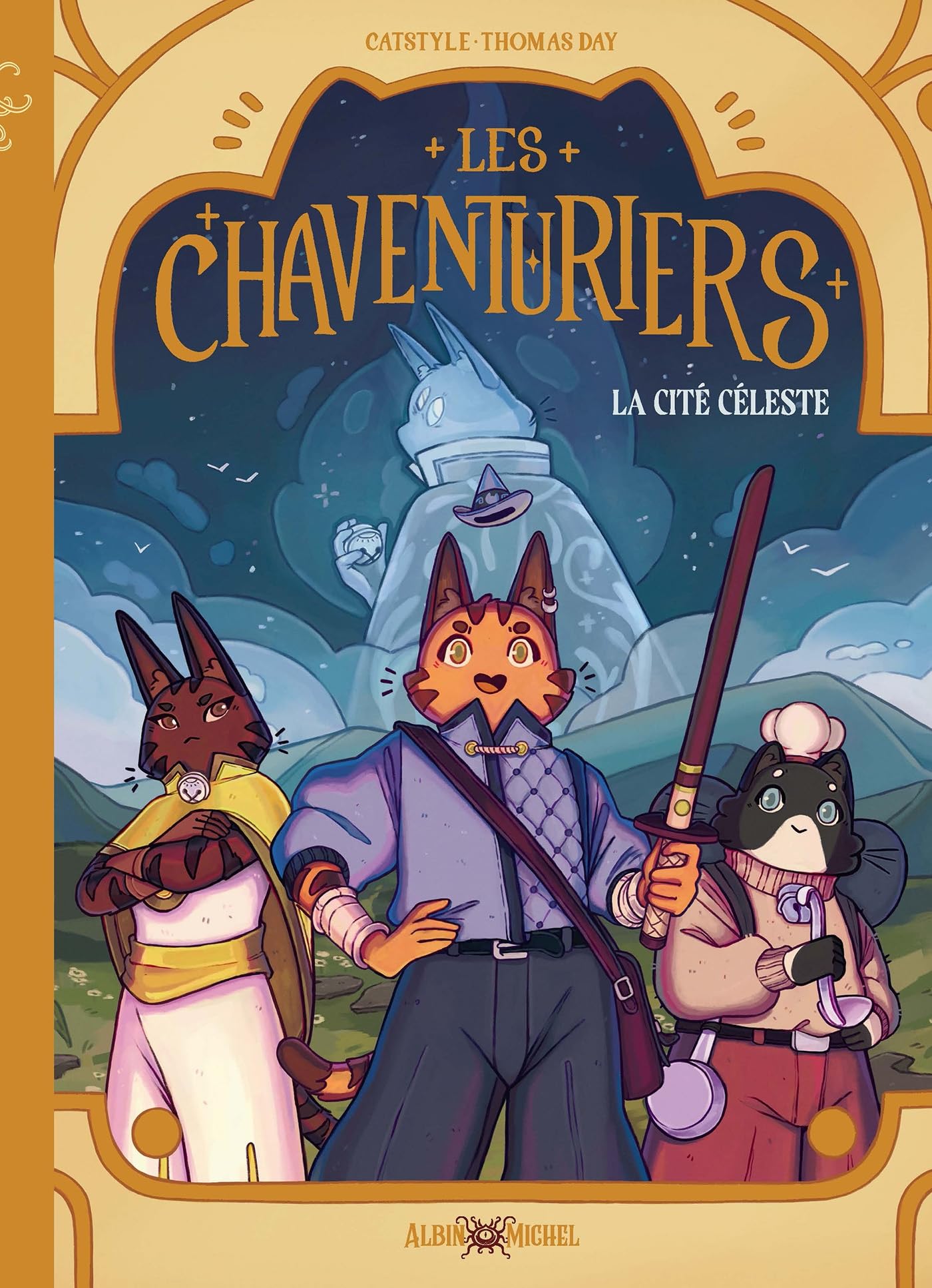 Les Chaventuriers - La Cité Céleste - Gilles Dumay - Albin Michel - cartonné - Bande dessinée jeunesse
