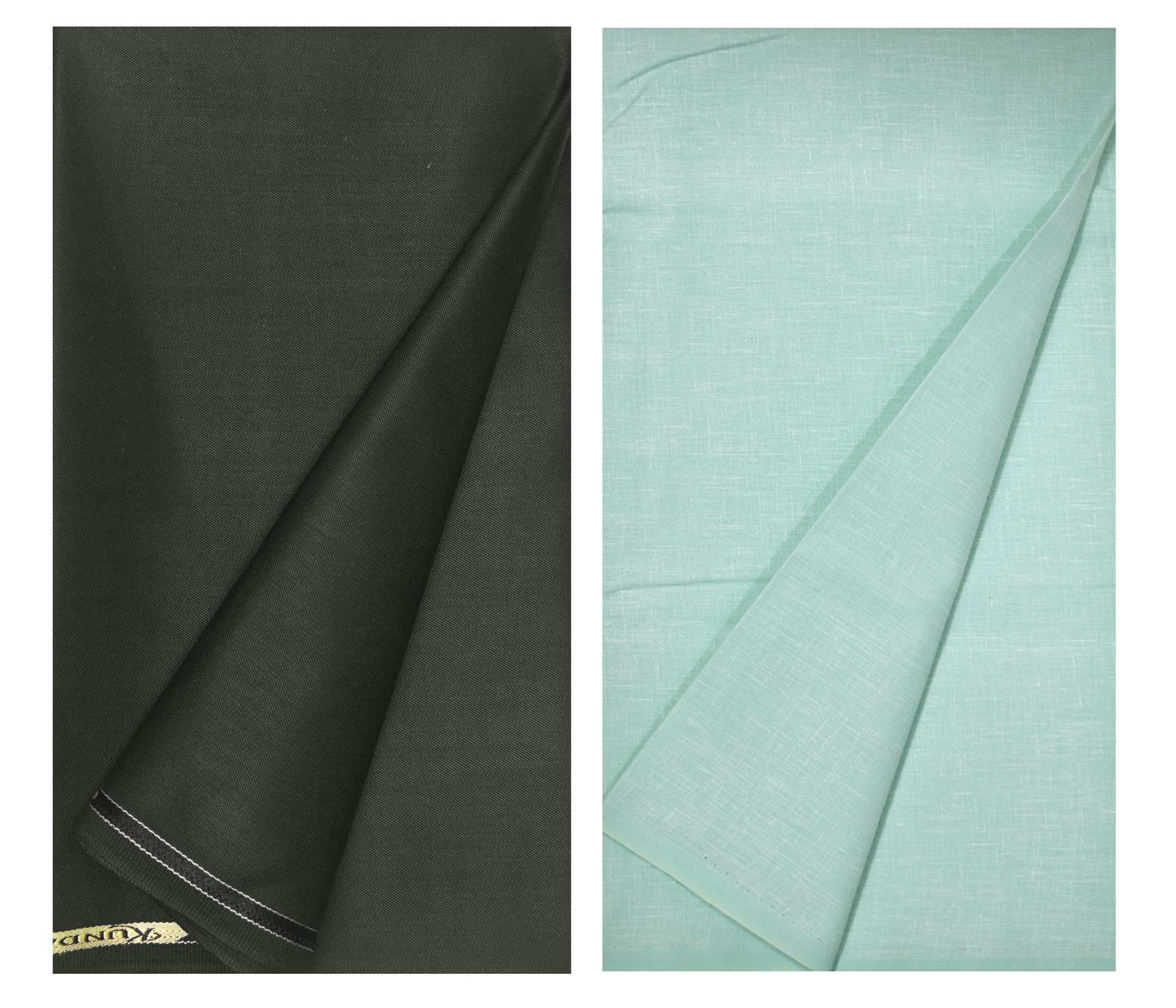 kundan sulz gwalior Men's Cotton Shirt & Trouser Fabric Combo Set (Un-Stitch; 1.20 & 2.25 Meter)-picture-36