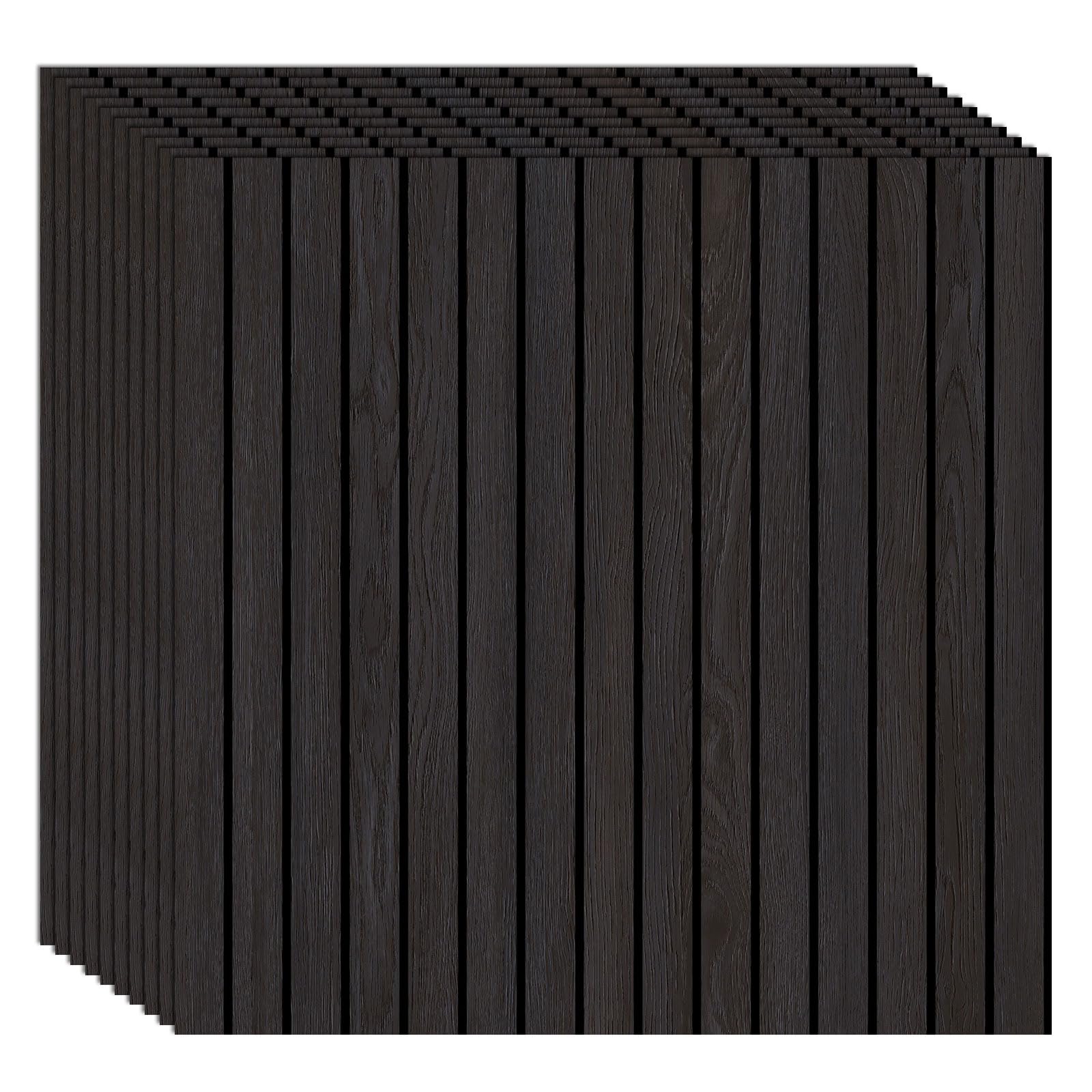 3D Akustikpaneele 40x40cmx3.5mm, 10 Stück Wandpaneele Holzoptik