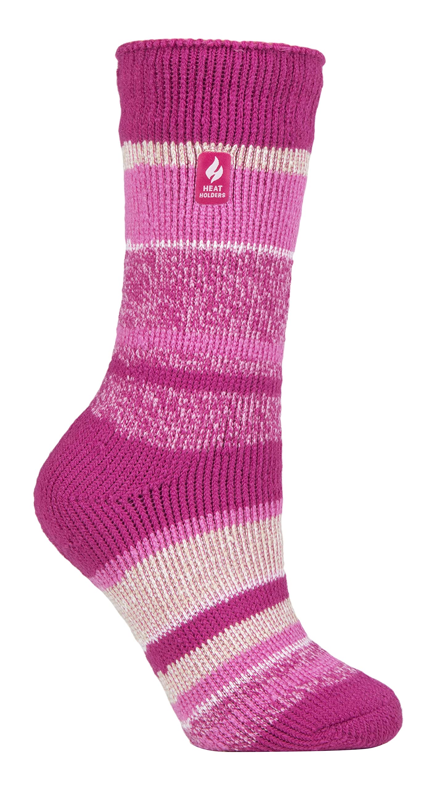 Heat Holders Women's Berry Provence - Thermal Socks For Winter | Outdoor & Indoor Socks | Cuddly & Fluffy | Gifts For (4-7, Berry (Provence))