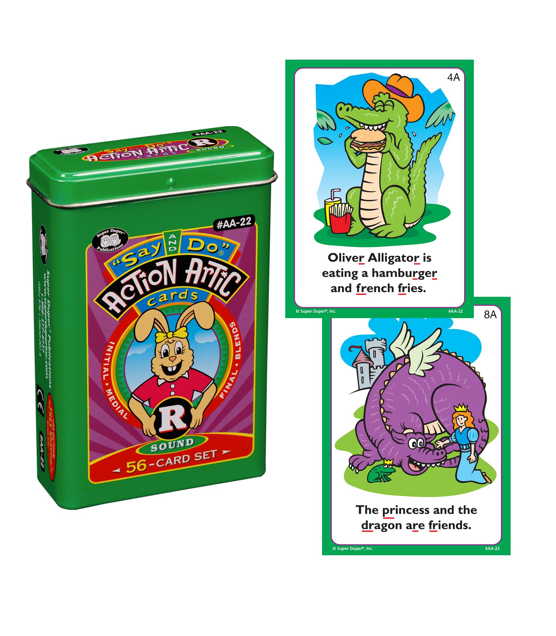 Say And Do 'S' Sound Articulation Flash Cards - 56 Fun Language Learning Cards For Kids