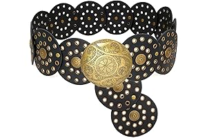 Wide Disc Belt for Women: Elevate Your Style with Boho Charm