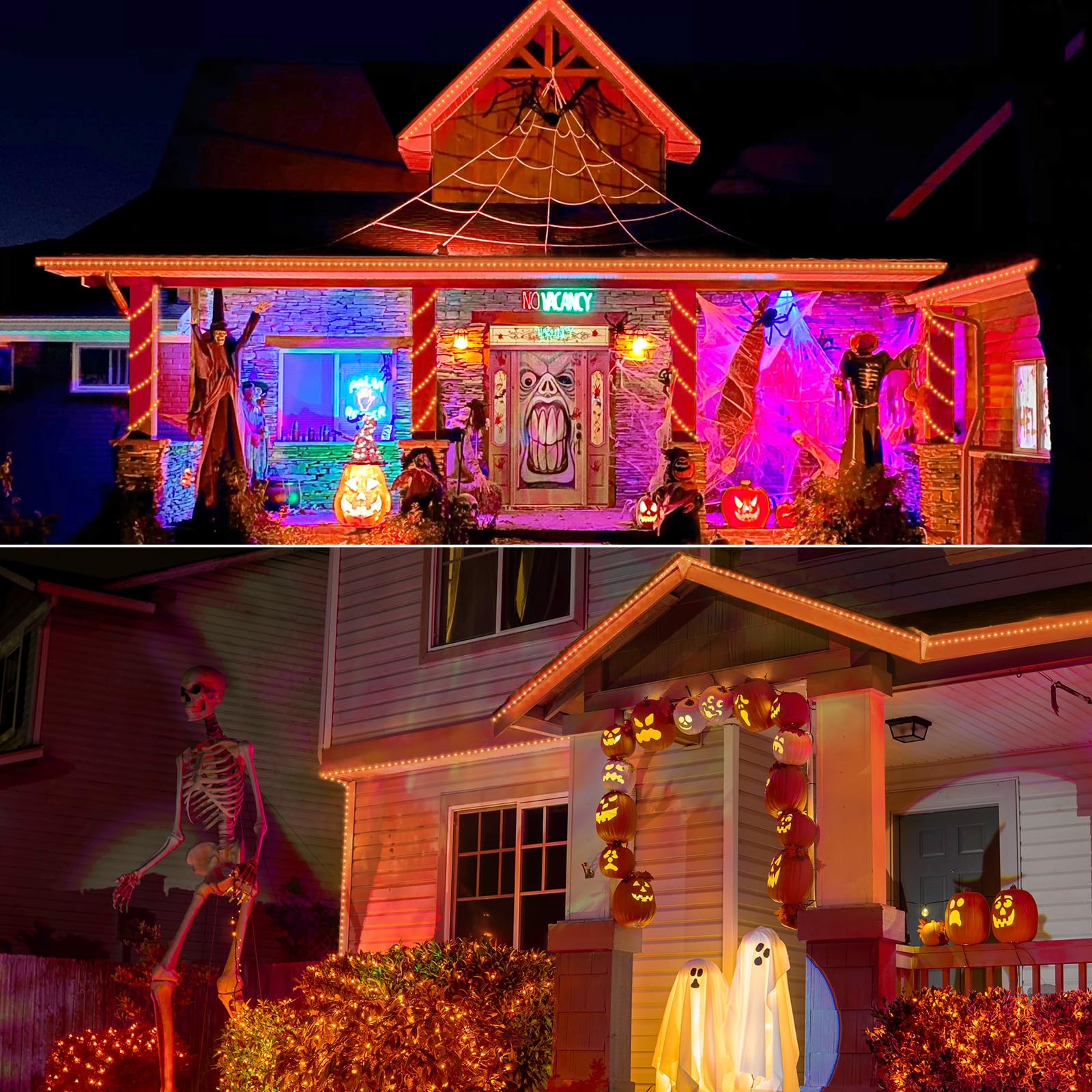15,2 m LED-Lichtschlauch für den Außenbereich, 360 LED verbindbare und flexible Röhrenlichter mit 8 Modi, wasserdichte Innen- und Außenbereich, LED-Seilbeleuchtung für Deck, Garten, Pool, Terrasse