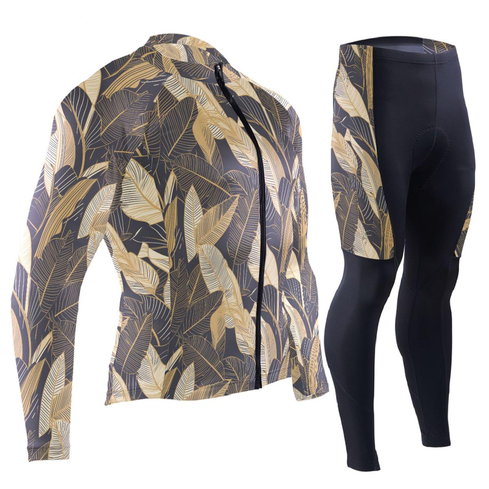Radtrikot Herren mit Taschen, Windbreaker, langärmelig, 3D-gepolstert