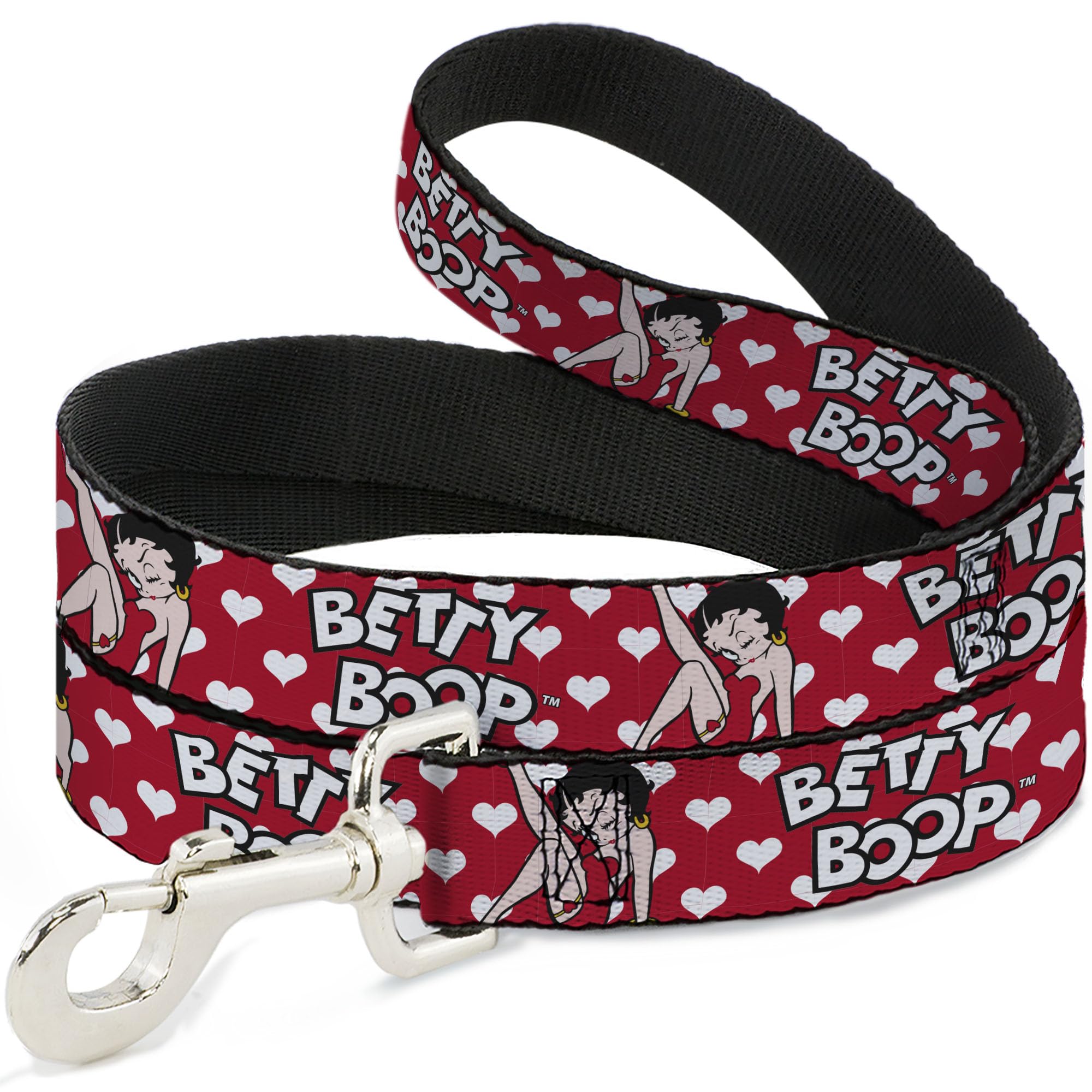 Laisse Betty Boop large 3,8 cm pour ne plus abîmer vos mains