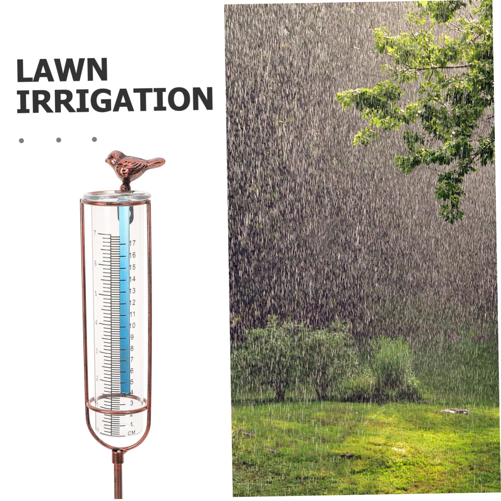 Gatuida 2stücke Regenmesser Ersatzrohr Transparentes Messrohr Für Garten Outdoor Präzise Messung Stabil Langlebig Elegantes Design Mit Rotem Dichtungsring