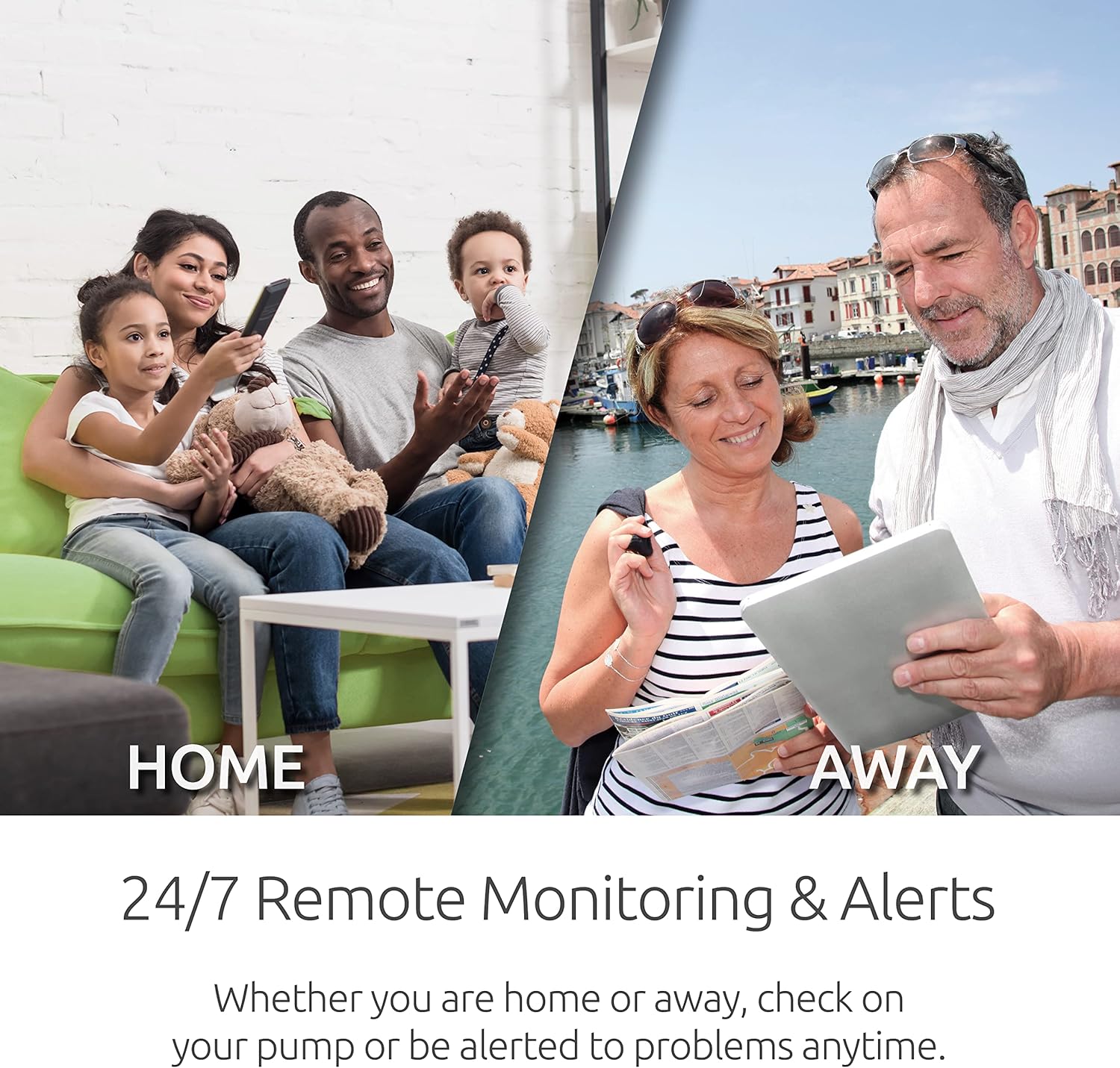 PumpSpy WiFi Sump Pump Smart Outlet 2.0 with Internet Monitoring & Alerts, WiFi Sump Pump Monitor that Connects to 24/7 Remote Monitoring Service, PumpSpy App Available on iOS and Android Devices