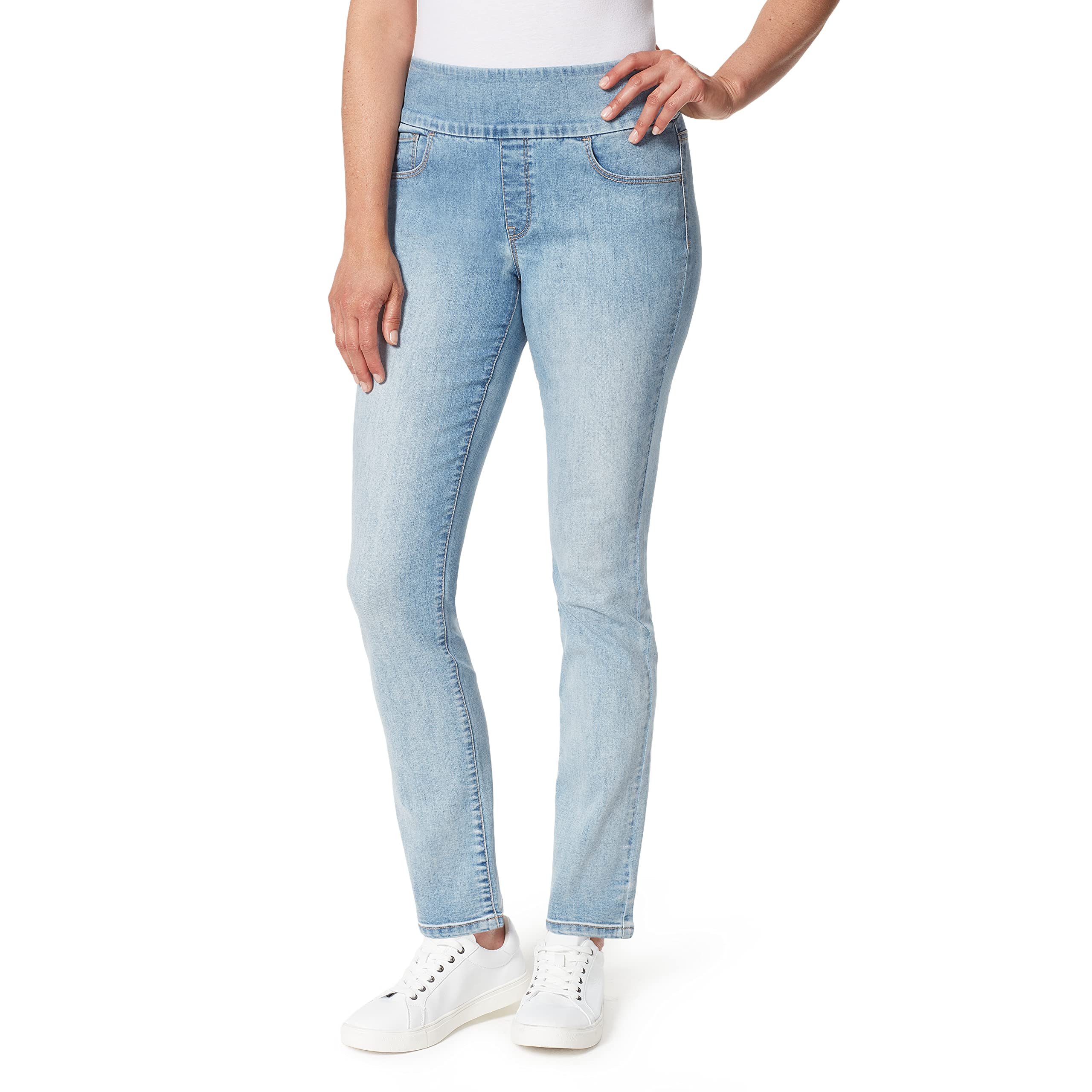 Gloria Vanderbilt Women's Amanda Pull on High Rise Jean Standard