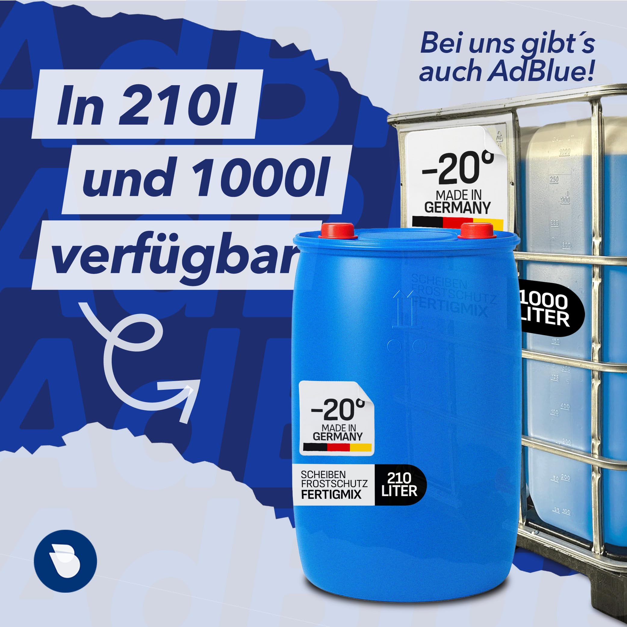 Scheibenfrostschutz 4x5L Fertig-Mix -20°C, Citrusduft, Hohe Enteiser + Reinigungskraft bis -20 Grad, Gebrauchsfertig – Wischwasser Fertigmix, Frostschutzmittel, Scheibenwasser (20L)