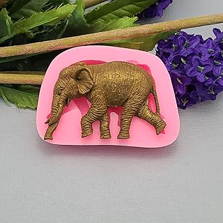 FS Brand-Silicone Mold Flexible Elephant, Fondant Molds Cake Decoration Resin, Scrapbooking, Polymer Clay