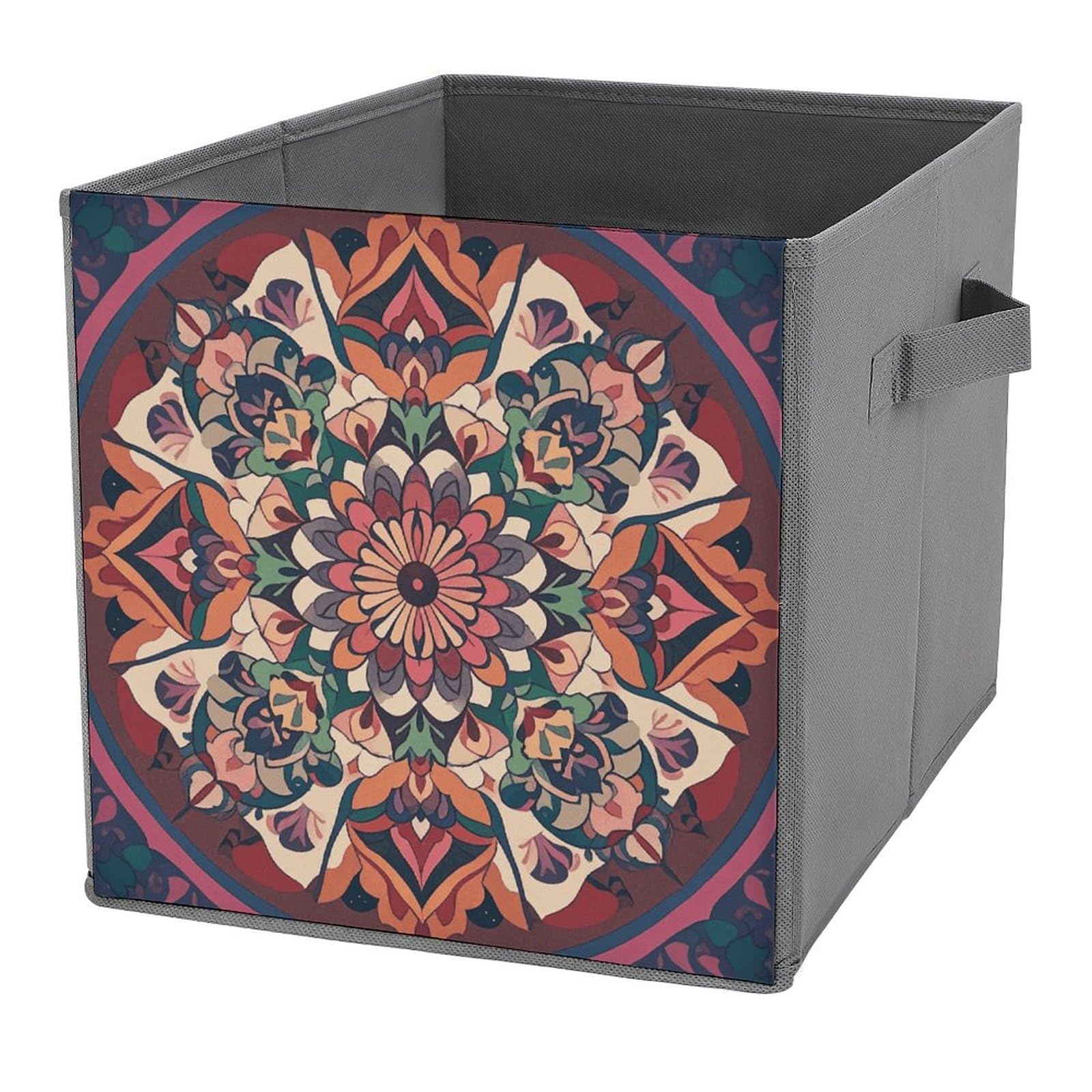 Bacs de rangement pliables Mandala pour un intérieur serein