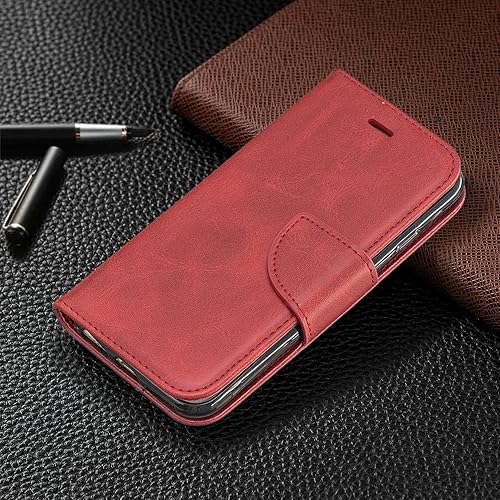 Miniatura 4 de Kalley Silver C - Funda compatible con Kalley Silver C Phone Case Cover Flip Stand Cover PU Leather YZW Wallet Case Case Red