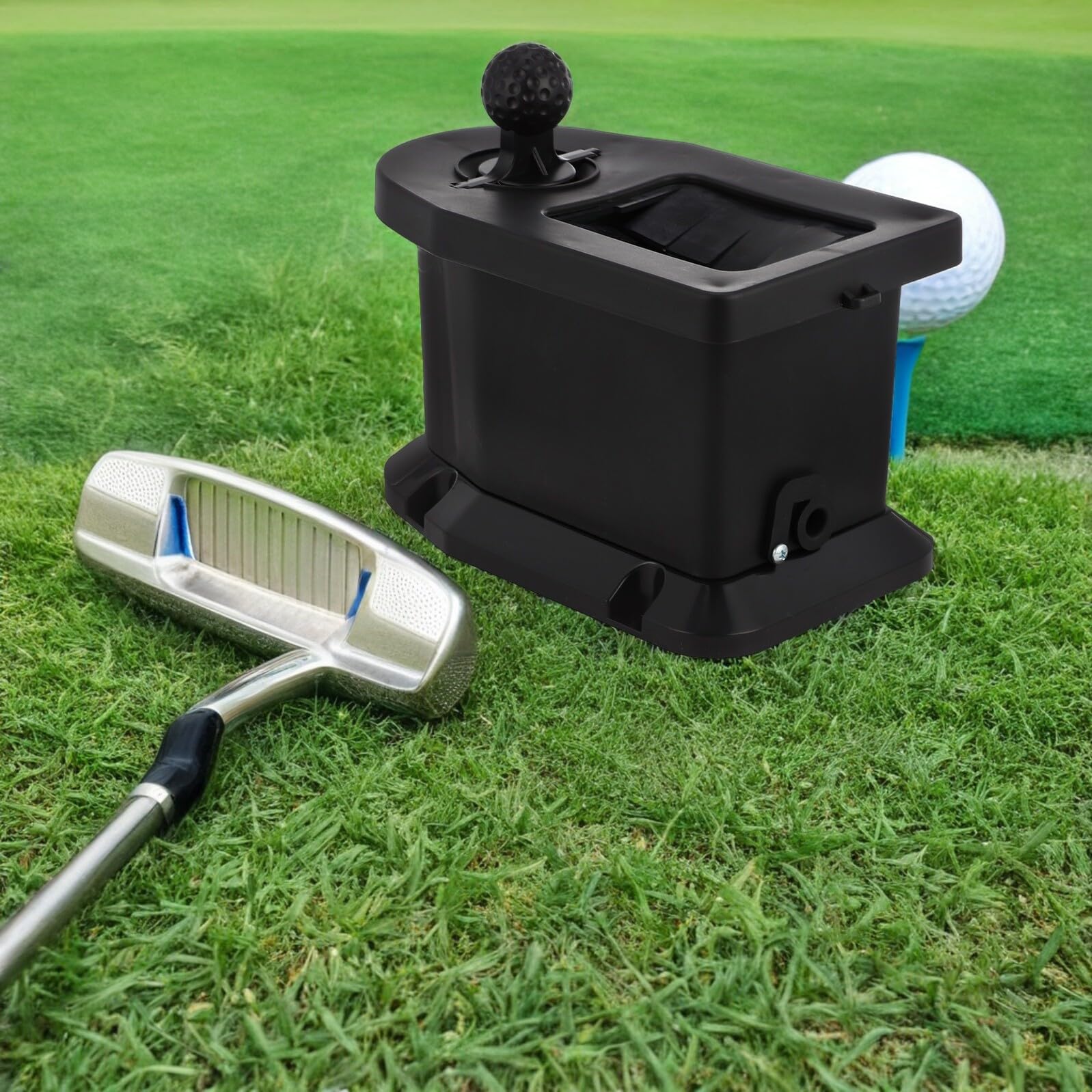 BESPORTBLE Limpiador de Golf Cubo de Limpieza de Bolas de Golf Personal el plastico Negro