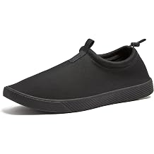 Lands End Slip On Water Shoes Men, Quick Dry Neoprene Sport Mens Water Shoes for Beach, Pool, or River with Drainage Holes, Navy Blue or Black, Size 7-15 Aqua Swim Shoes for Men