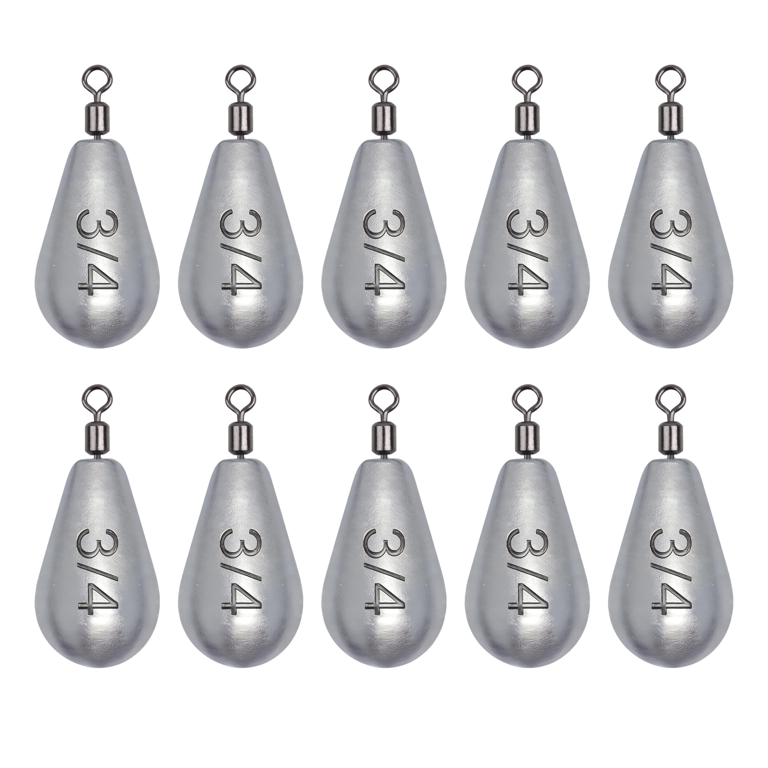 Bass Casting Weights Drop Shot Weights with Swivel for Freshwater Saltwater Catfish Weights