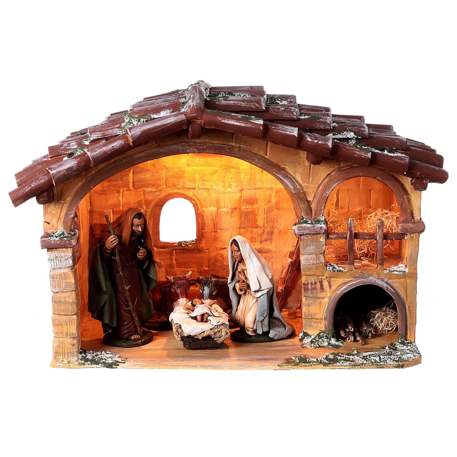 HolyartCeramic Nativity Scene from Deruta 18 cm 30x45x25 cm