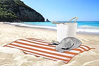 Vista 18 de Utopia Towels 4 Pack Cabana Stripe Beach Towel, 30 by 60 Inches, Oversized 100% Ring Spun Cotton Pool Towels, Highly Absorbent Quick Dry Bath Towels